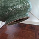 Lampe de table en céramique effet marbre vert