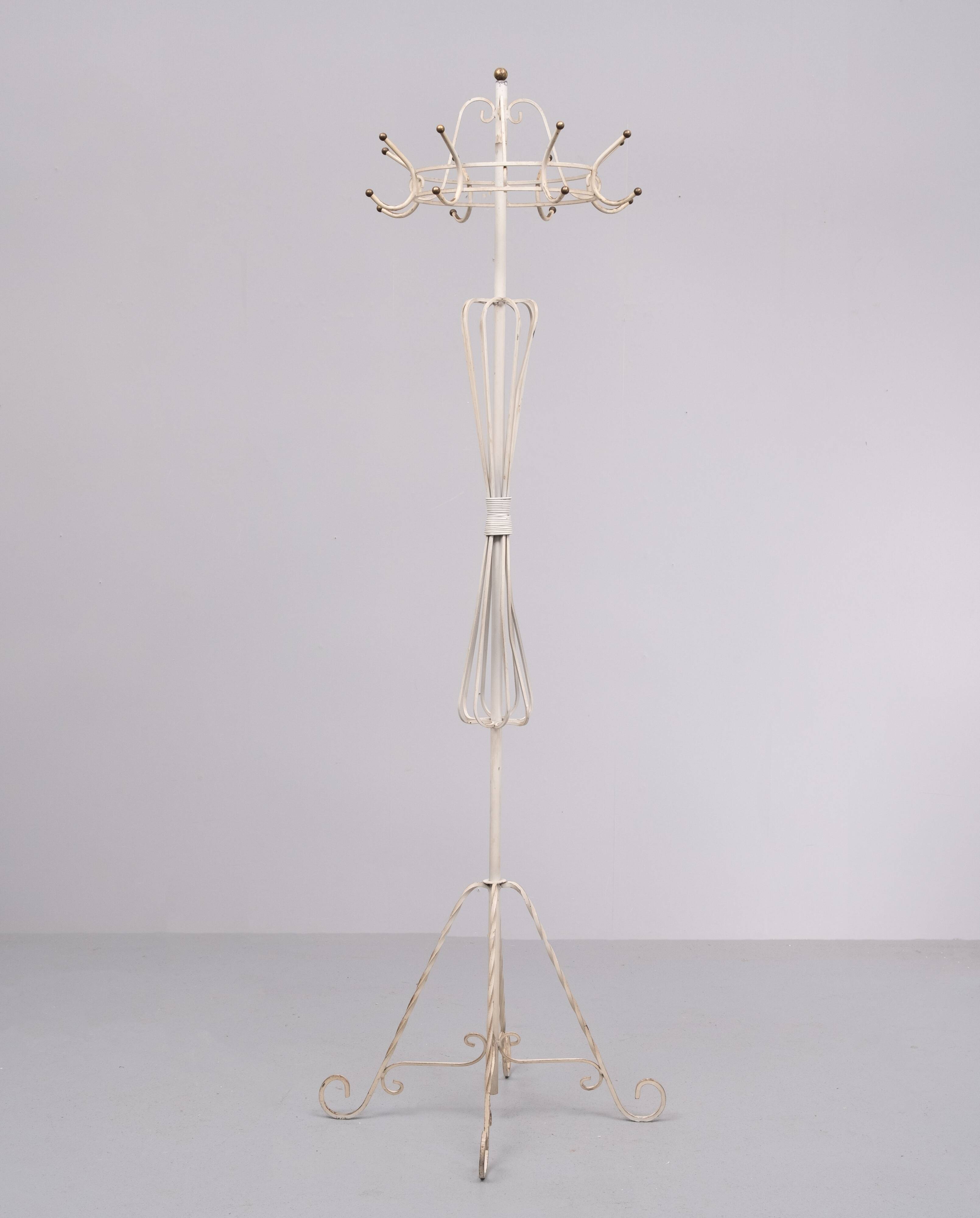 1950s France Provincial Standing Coat Rack