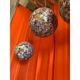 Murrine multicolors sphere in murano style glass