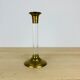 Vintage brass and plexiglass candle holder