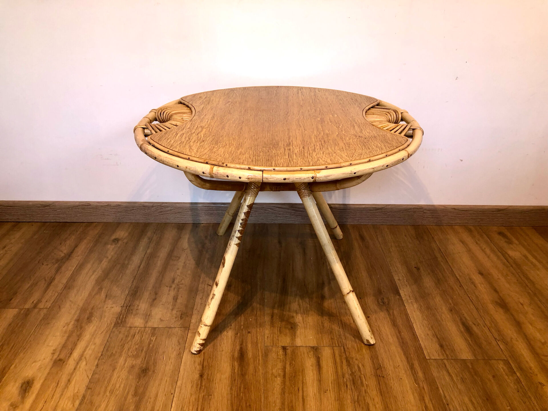 Rattan coffee table