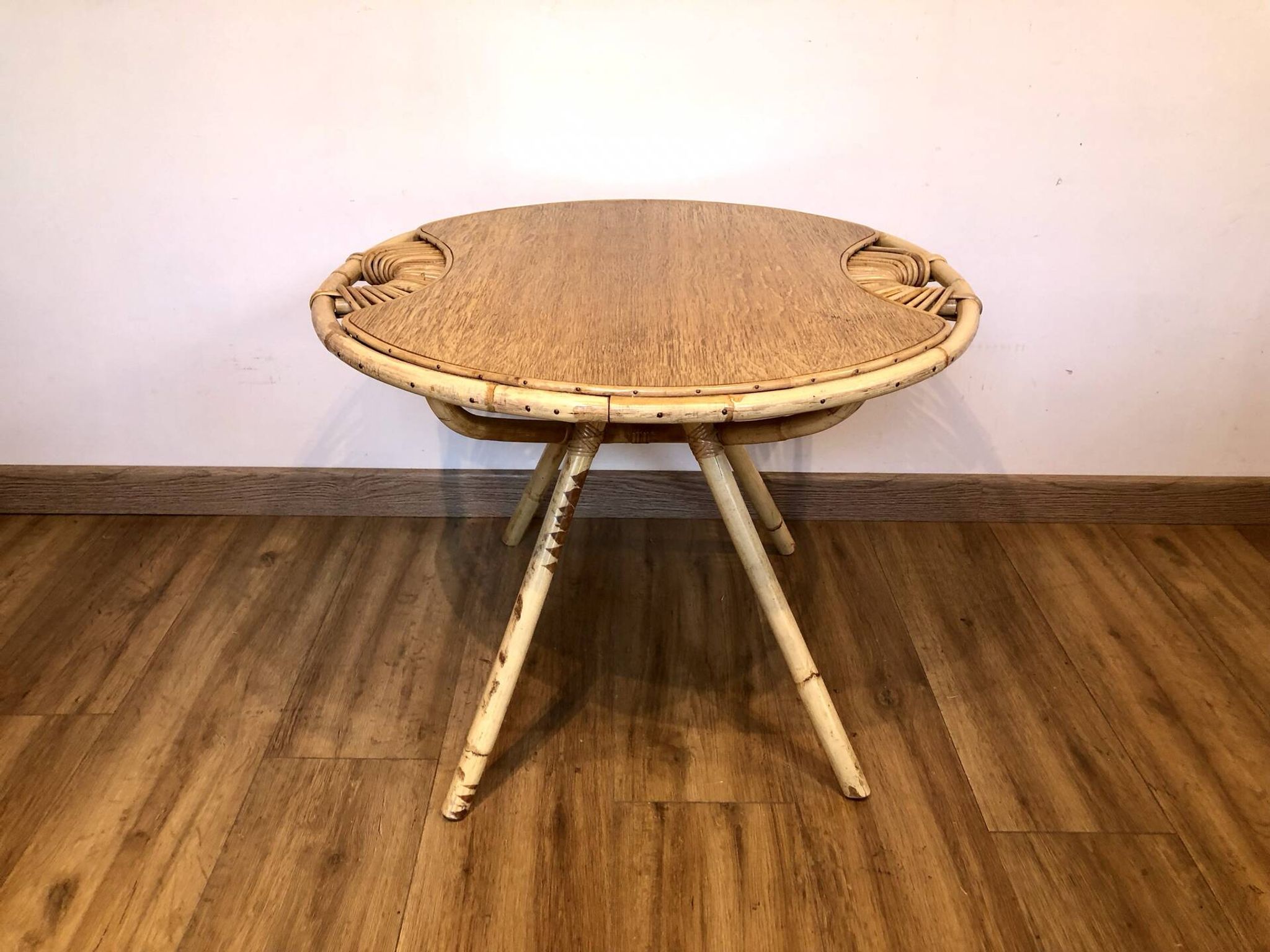 Table basse rotin
