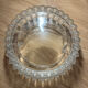 Vintage geometric moulded glass ceiling lampshade 1970 – Empty pot