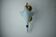 White fleur-de-lys wall lamp, murano glass, Italy, 1970