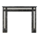 Nineteenth century French fireplace surround in grey St Anne and statuary marble