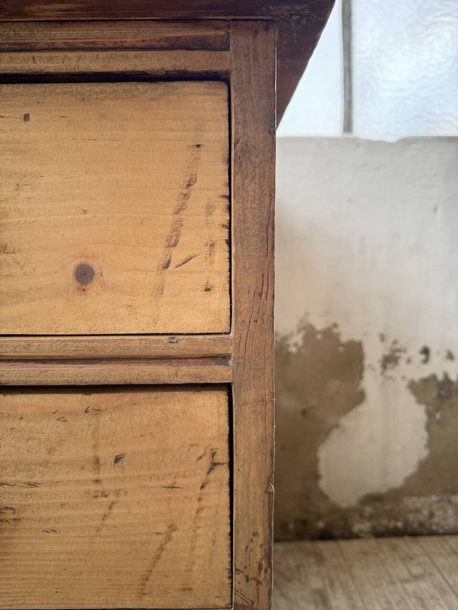 Bureau pin meuble atelier 1950