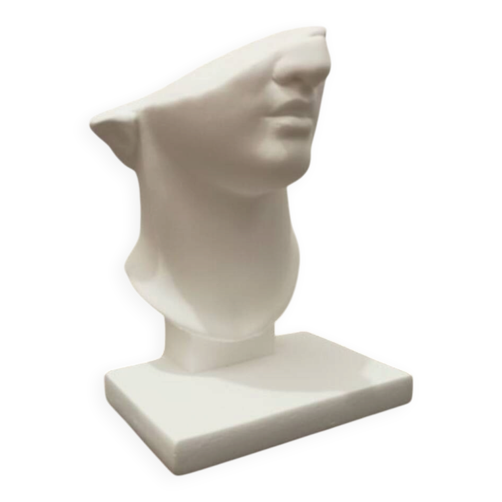 Tête en plâtre