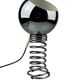 60s 70s table lamp ball lamp spring chrome metal space age design