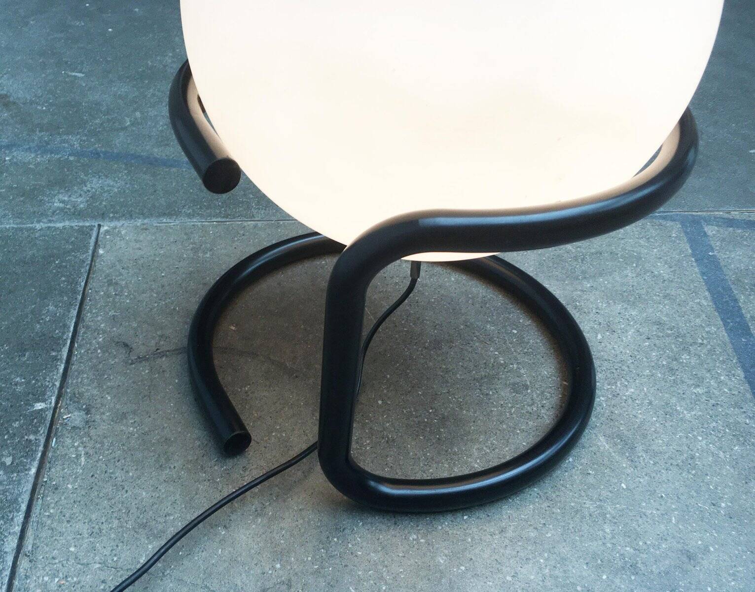 Vintage space age globe floor lamp