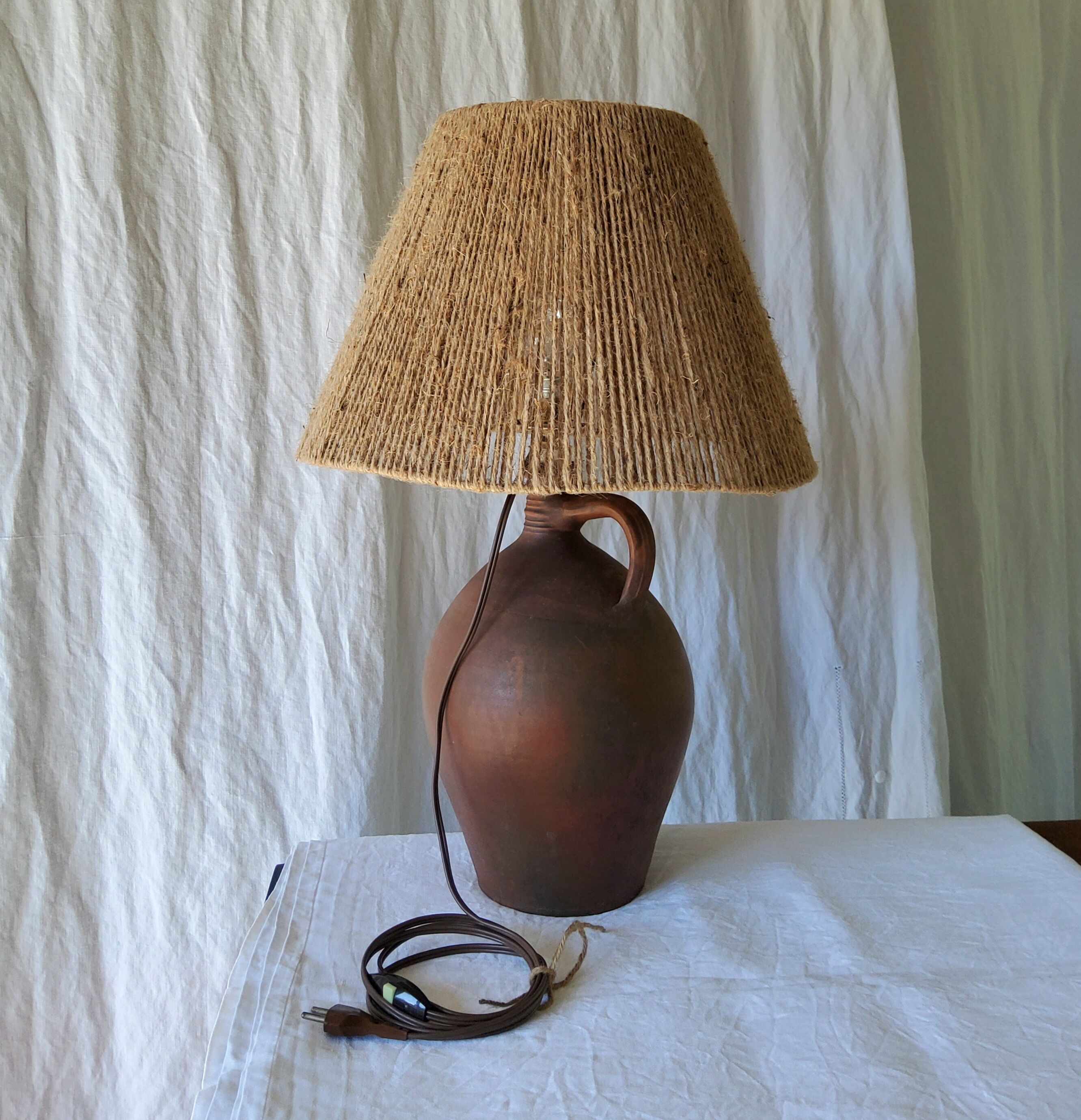Terracotta lamp