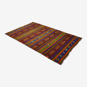 Anatolian handmade kilim rug 273 cm x 168 cm