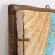 Ancient majolica painting on wood, religious subject, Italy 20th century.