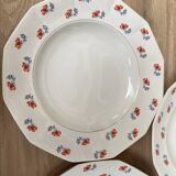 Set of 6 Porcelor Ceranord earthenware soup plates