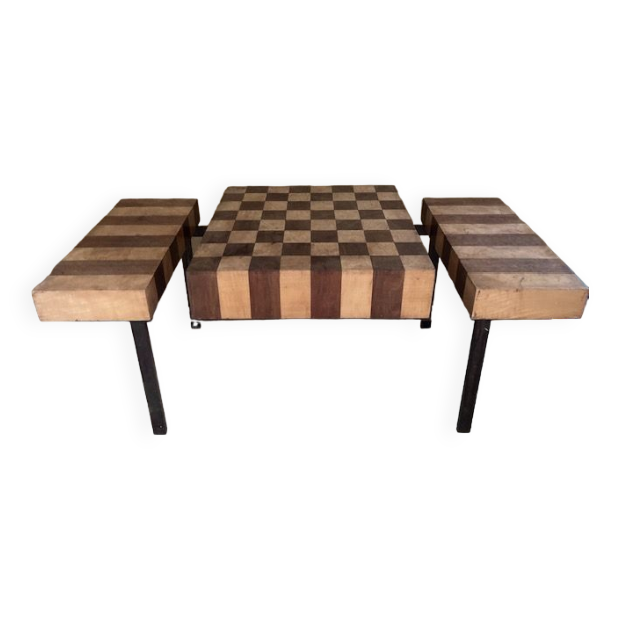 Table 50/60 wooden chess game of end