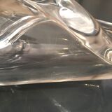 Crystal vase of torsadee shaped valves