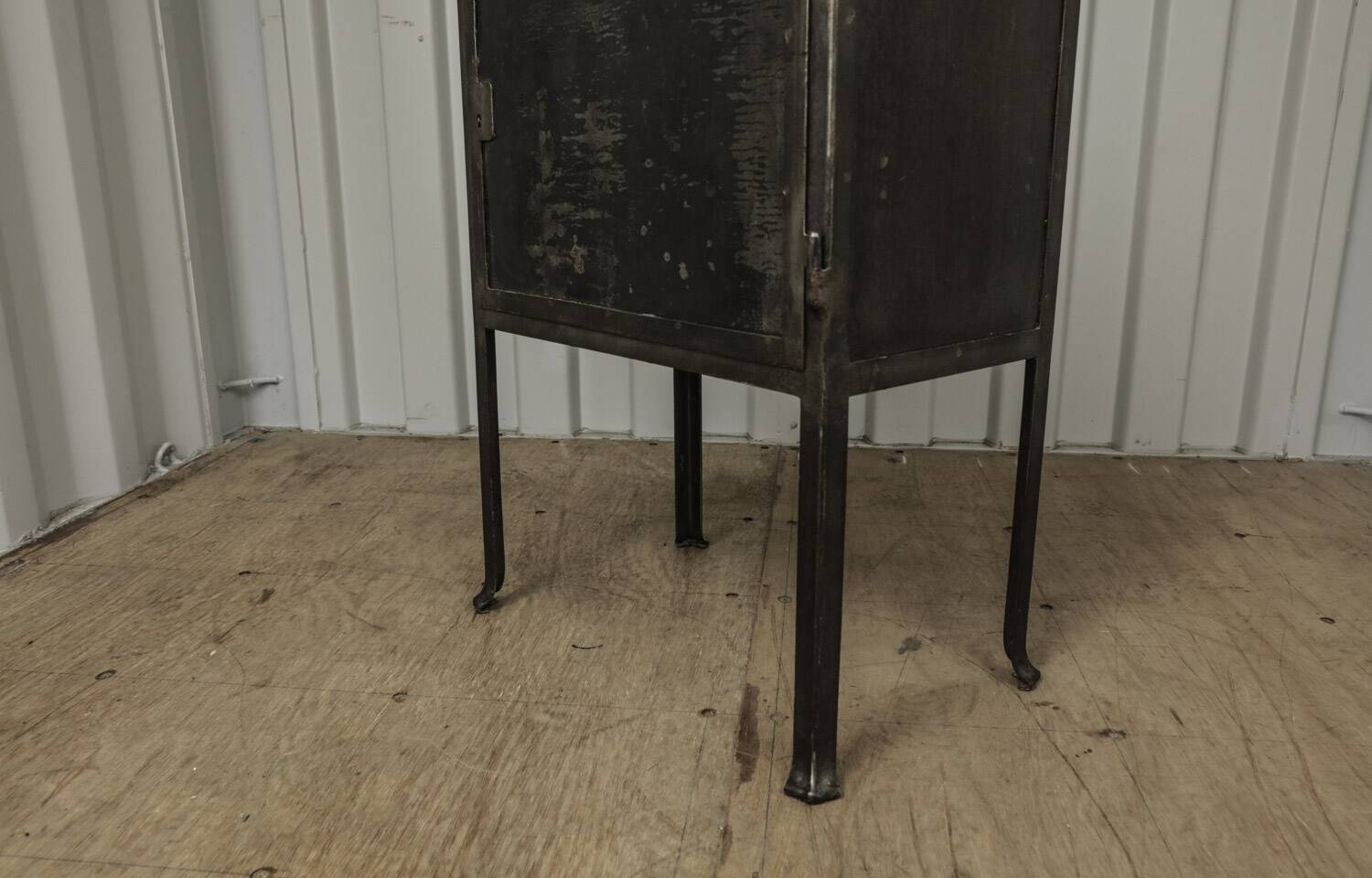 Vintage industrial dentist cabinet - metal glass cabinet
