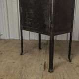 Vintage industrial dentist cabinet - metal glass cabinet