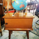 Vintage bedside with spindle feet