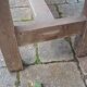 Pair of solid raw wood benches XIX