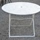Wrought iron folding garden table