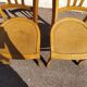 Lot de 4 chaises de bistrot ou de ferme en bois anciennes