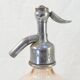 Ancien siphon de bistrot eau de seltz rose saumon grande limonade de vichy