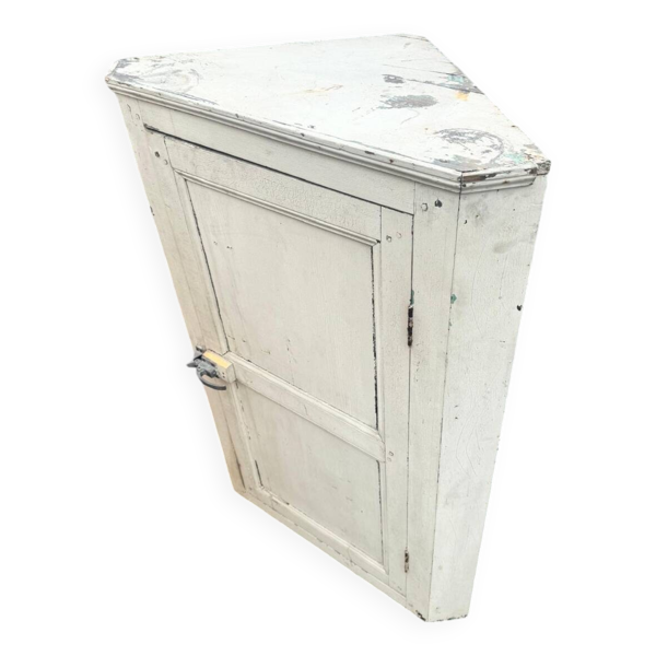 Encoignure ancienne en pin. Armoire d’angle - Bon état sur Selency