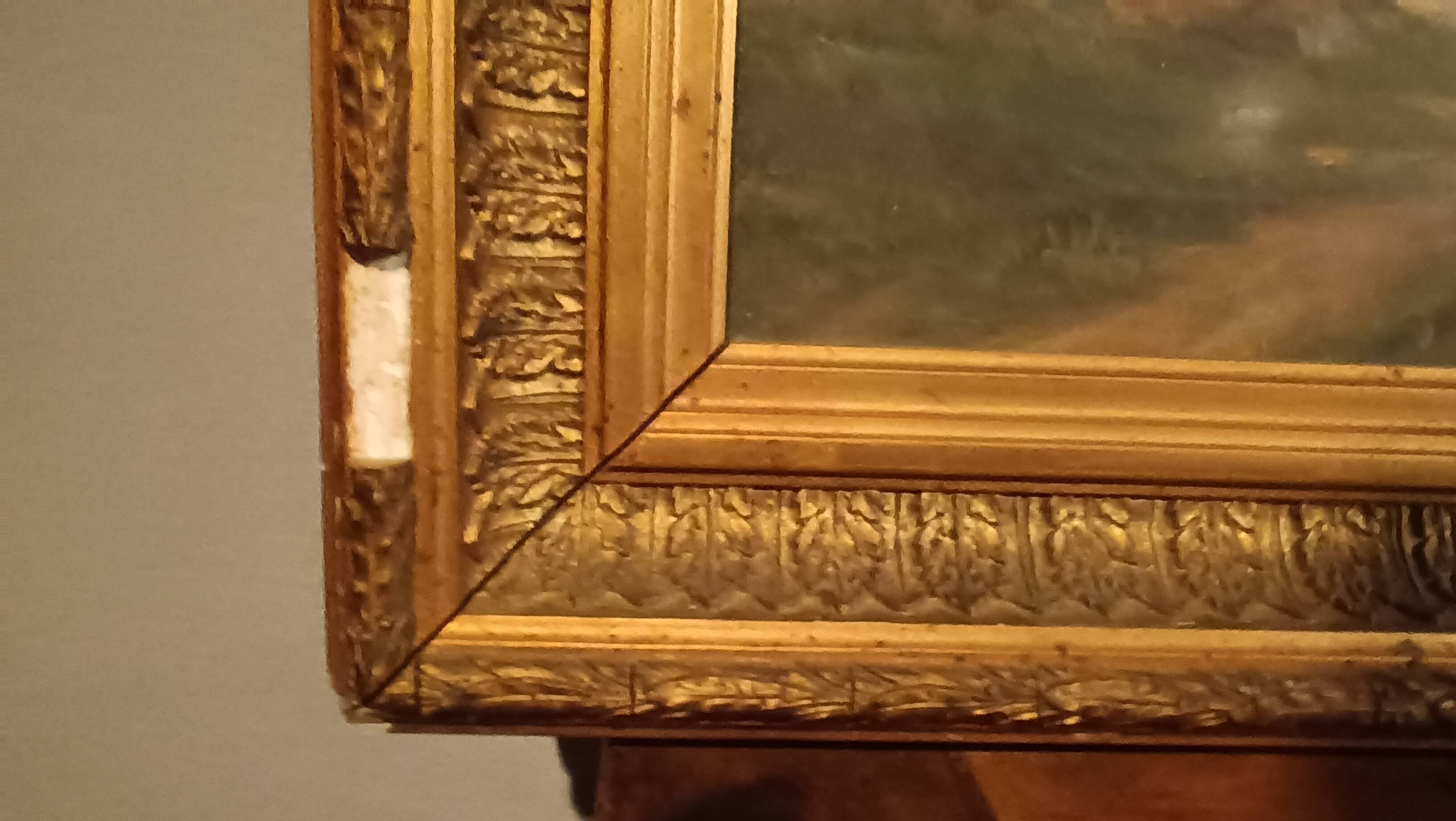 Peinture À L'huile Antique Sur Toile Fine 800 Signée Piero Porrini