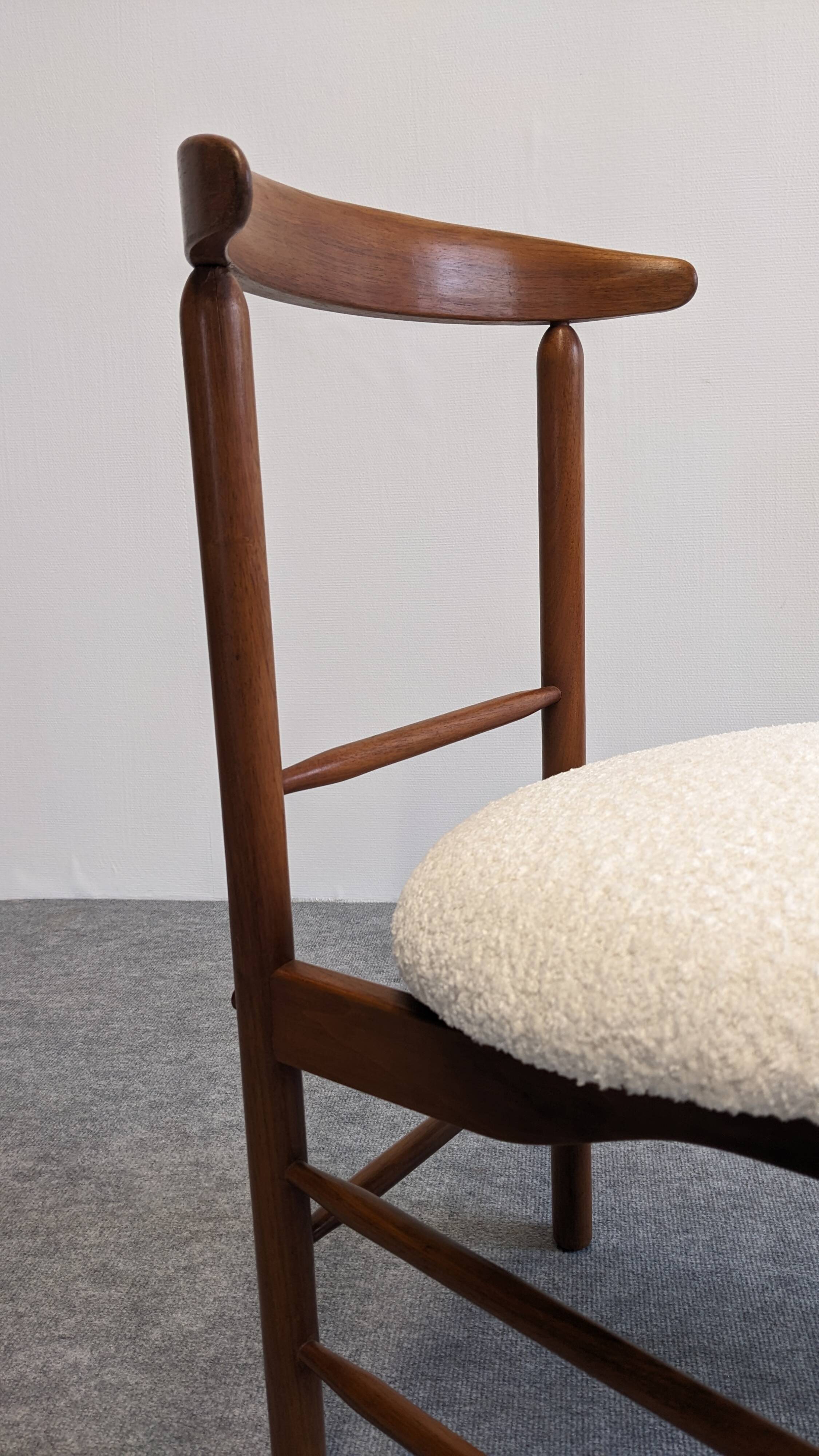 Set of 4 modernist chairs by Greta Magnusson Grossman, USA circa 1950.