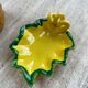Ceramic yellow vallauris dish