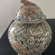 Pot couvert vintage en grès