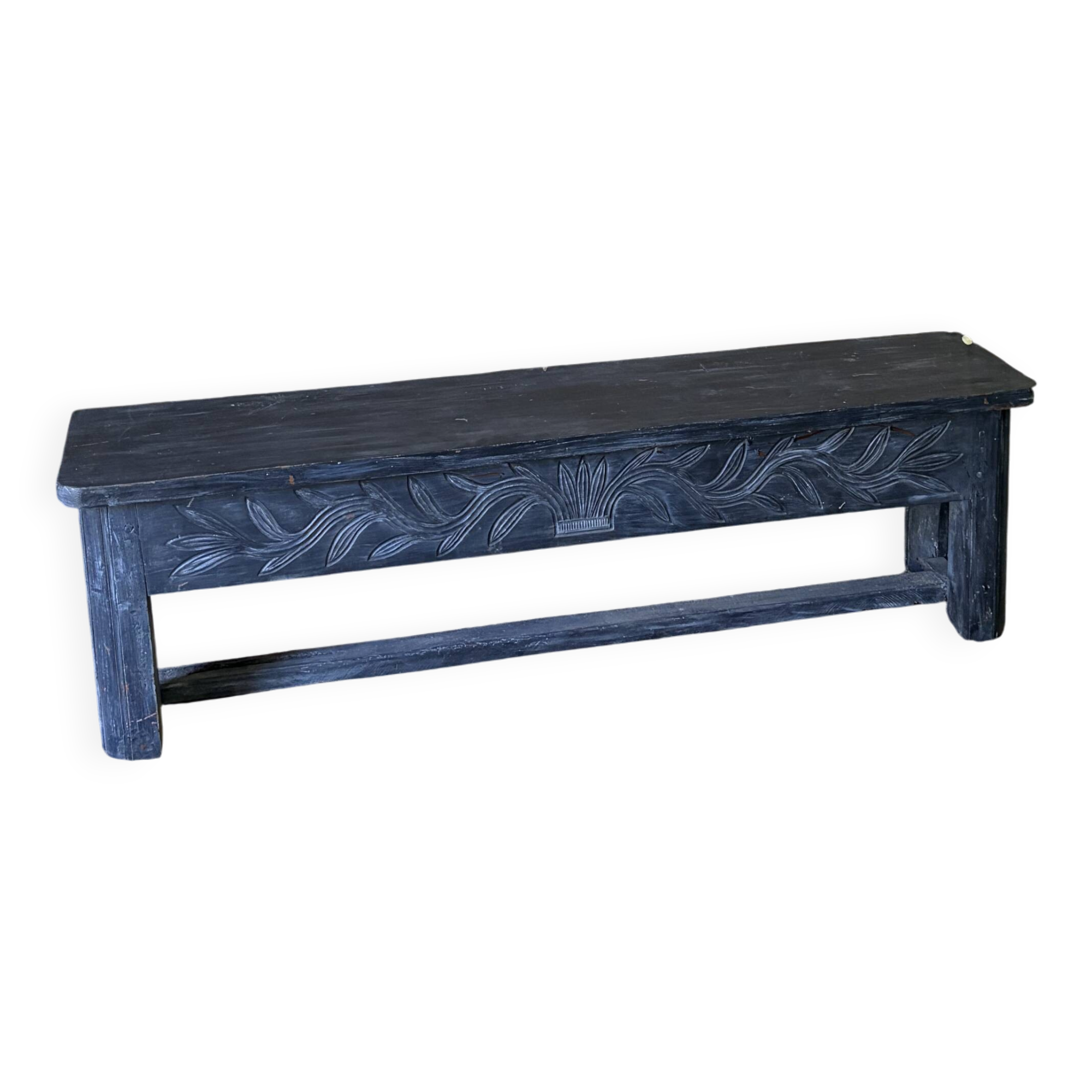 Carved bank chest