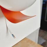 Paire d'appliques space age orange