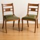 Paire de chaises vintage en bois courbé – design 20e siècle