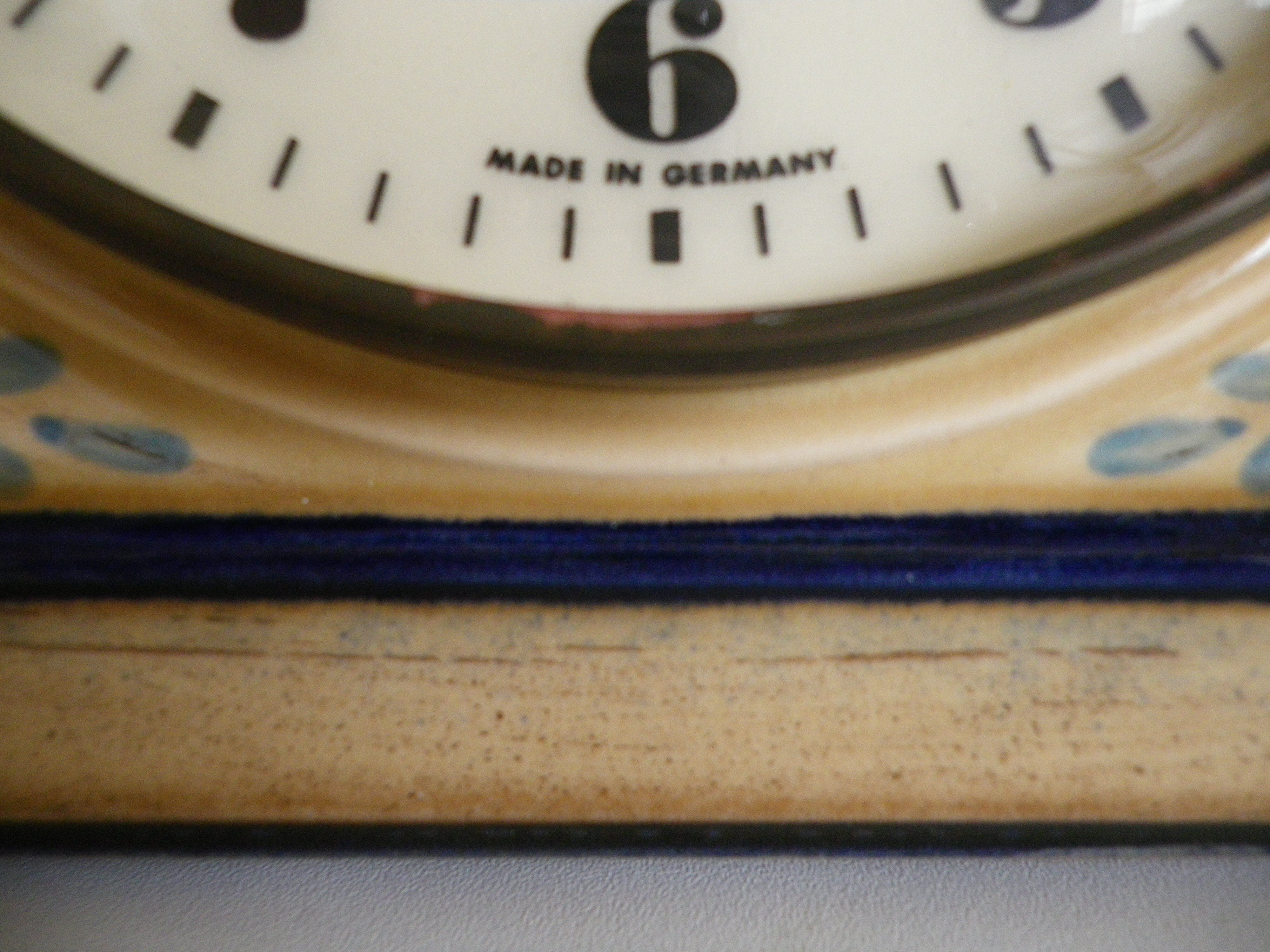 Enamel ceramic pendule/clock - Mark Peter - Germany