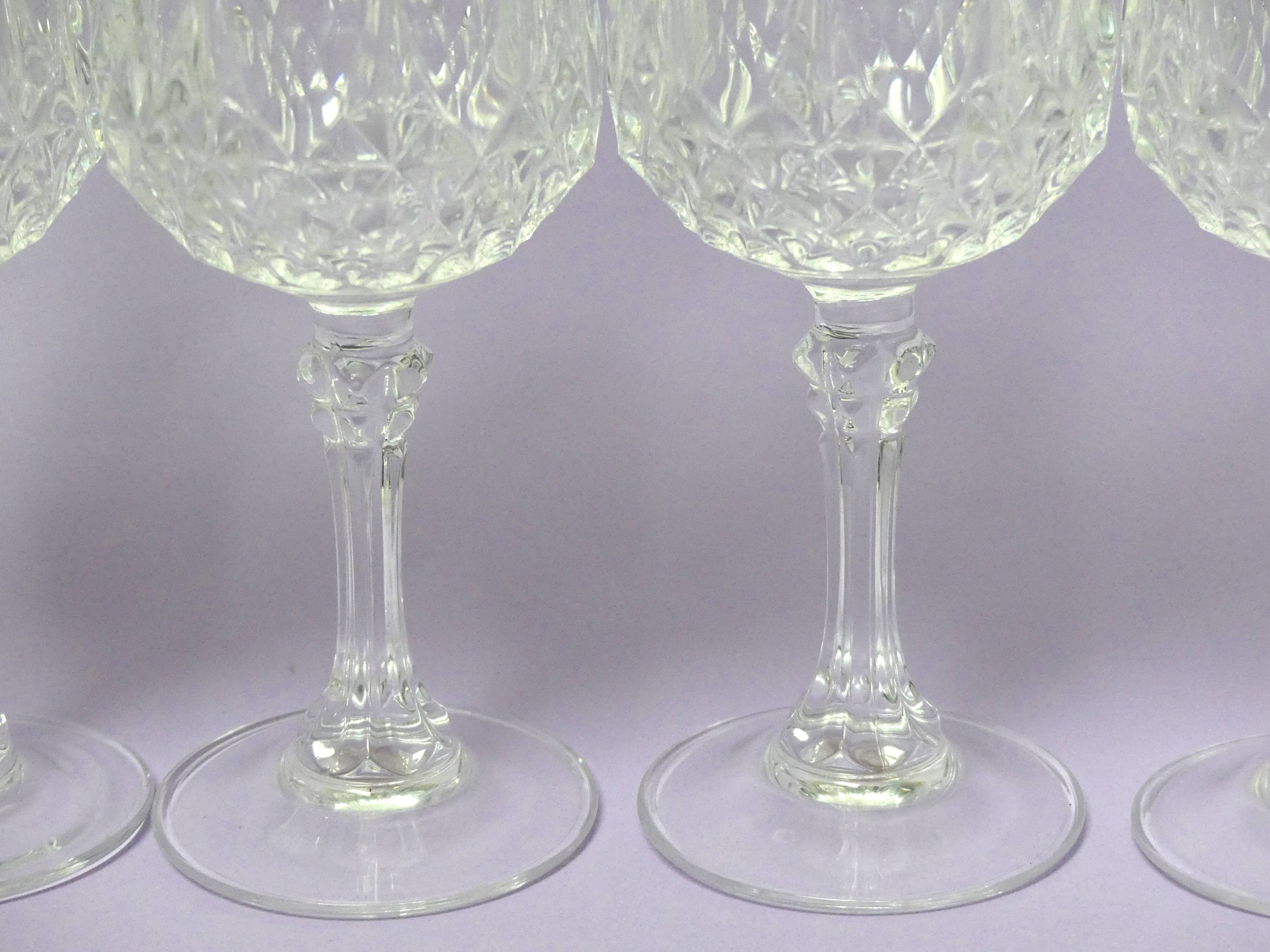 4 verres Longchamp Cristal d’Arques