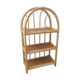 1970s rattan bamboo shelf