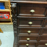 Pupitre meuble écritoire à tiroirs ancien