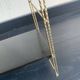 Vintage 1960 String wall shelf black and gold - 60 x 48 cm