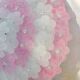 Elegant Murano ceiling light pink flower by Seguso for Venini, Italy