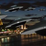 Scandinavian Space Age pendant light, Flying Saucer, 1970