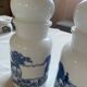 Set of two large opaline apothecary jars