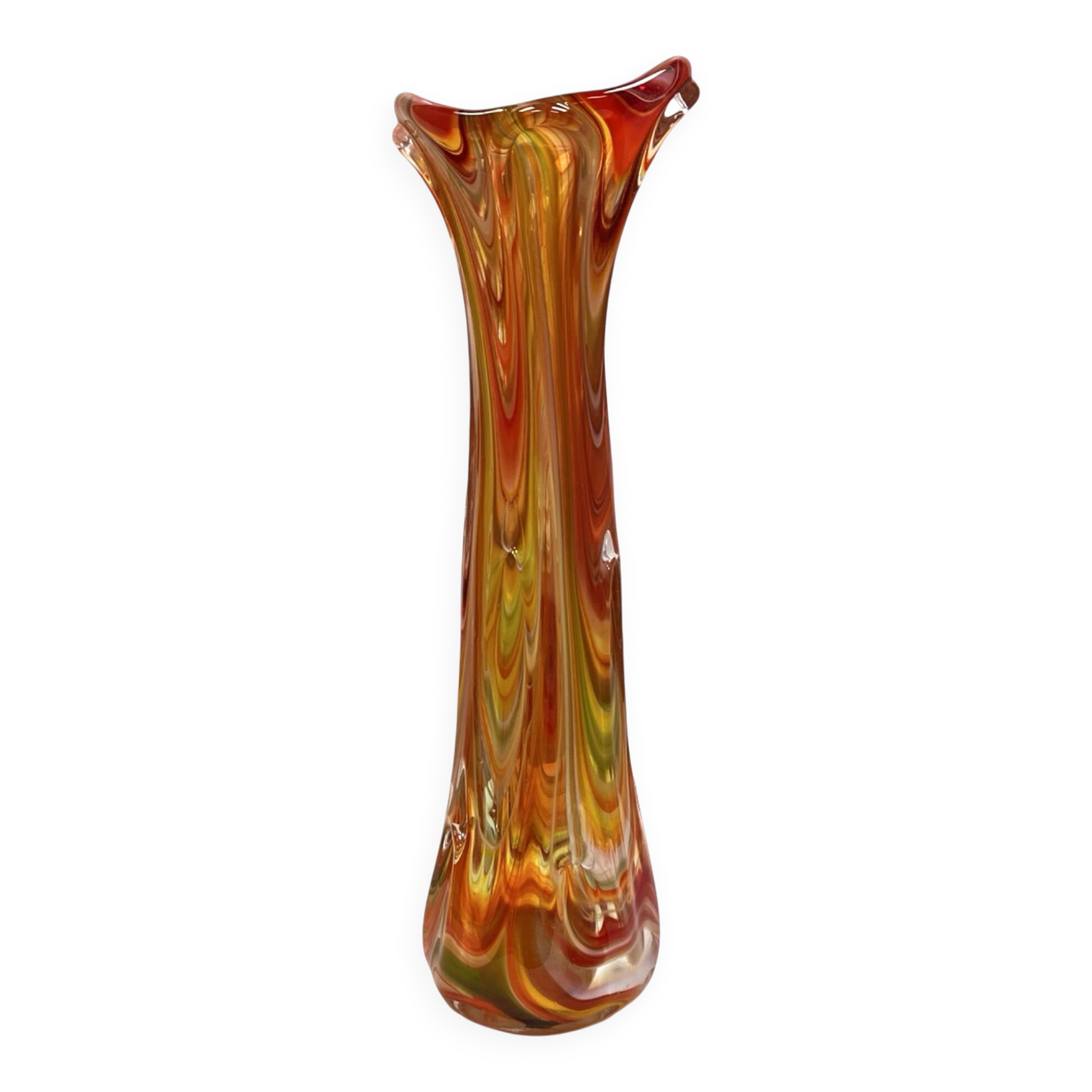"Sękacz" vase – Ząbkowice Śląskie steelworks, Poland 1970s (42 cm)