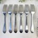 6 vintage stainless steel forks vlm italia