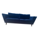 SITS Nova 3-seater canapé in Dedar blue velvet – very good condition.