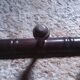 Vintage wooden wall coat rack