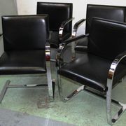 Suite of 4 BRNO armchairs, Mies Van Der Rohe, Knoll