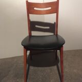 Scandinavian chair feet black skai compass