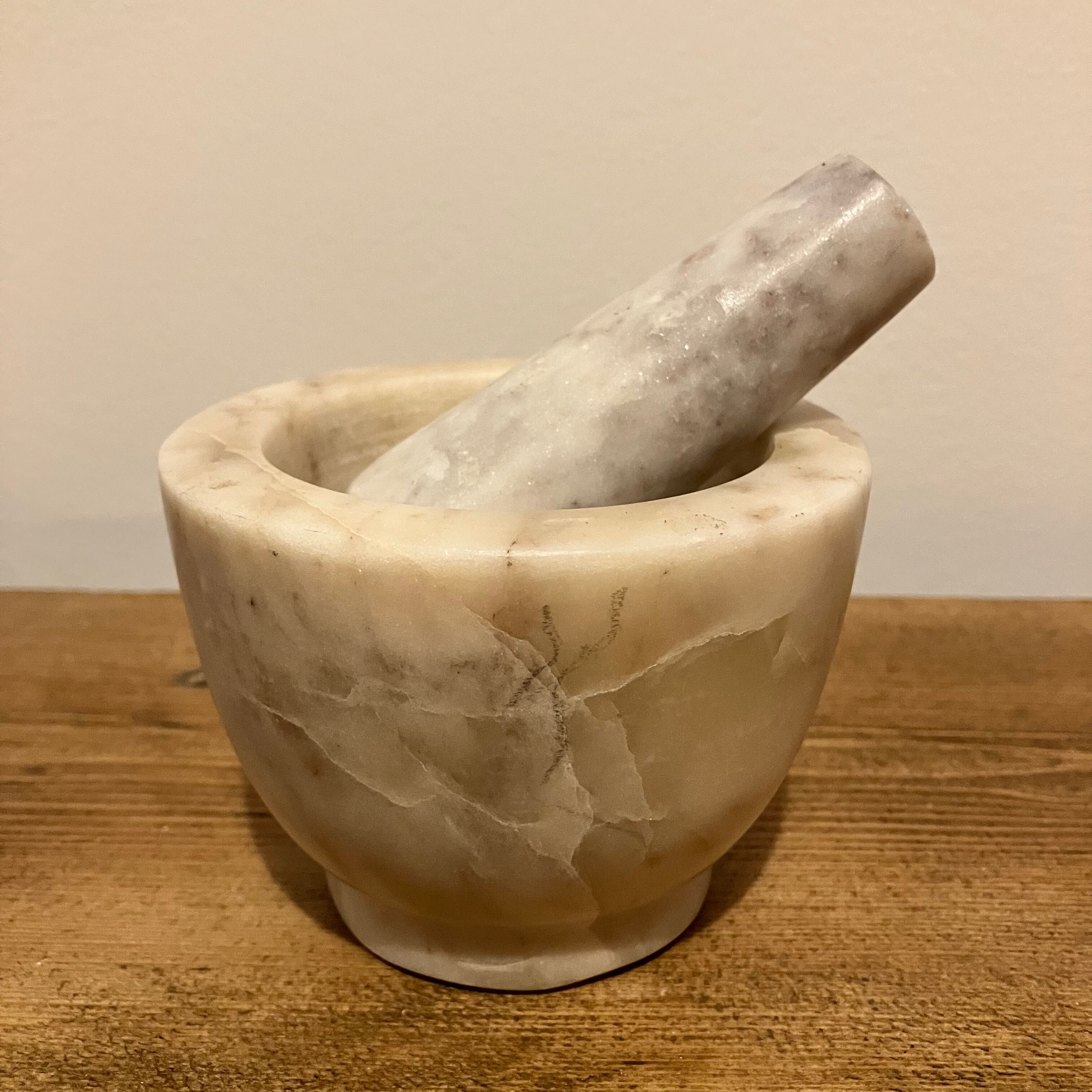 Mortier Et Pilon En Marbre Noir Fox Run - 3,5 X 4,5 X 4,75 Pouces, Pour épices Et Herbes