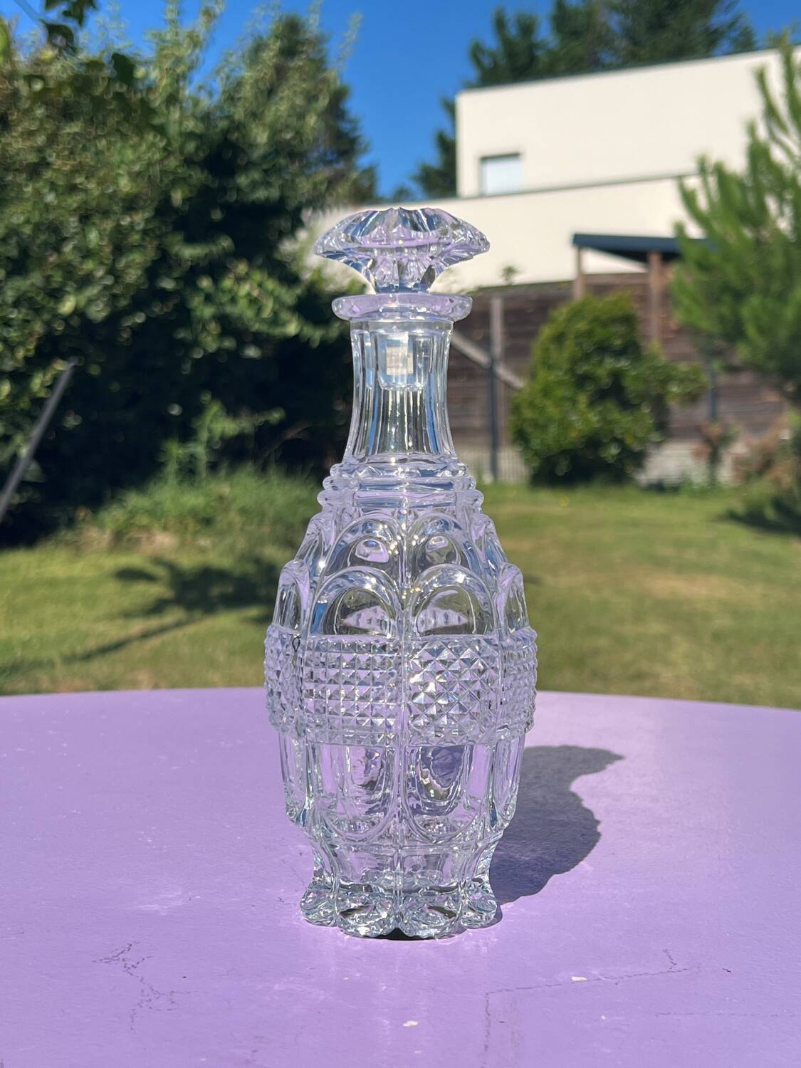 Baccarat crystal liqueur carafe - Le Creusot 19th century